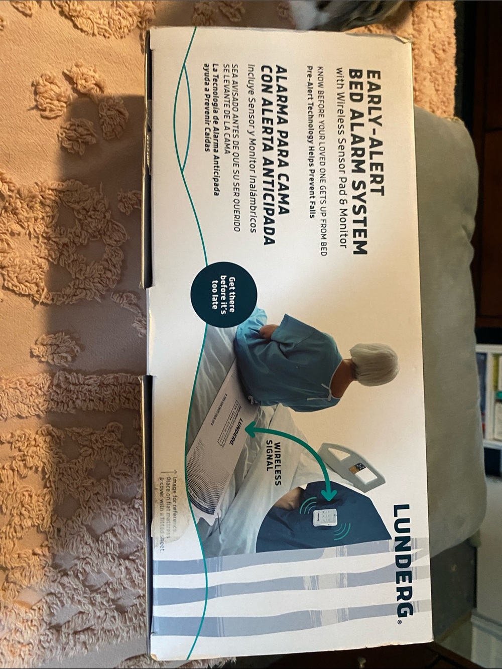 Early-Alert Bed Alarm System — White